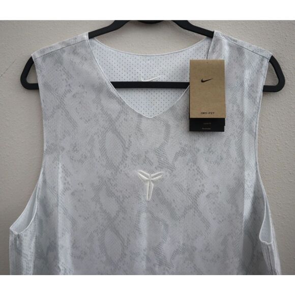 KB x Nike FZ0934-100 Men's Sz L White Dri-FIT Reversible Basketball Jersey - Picture 5 of 16